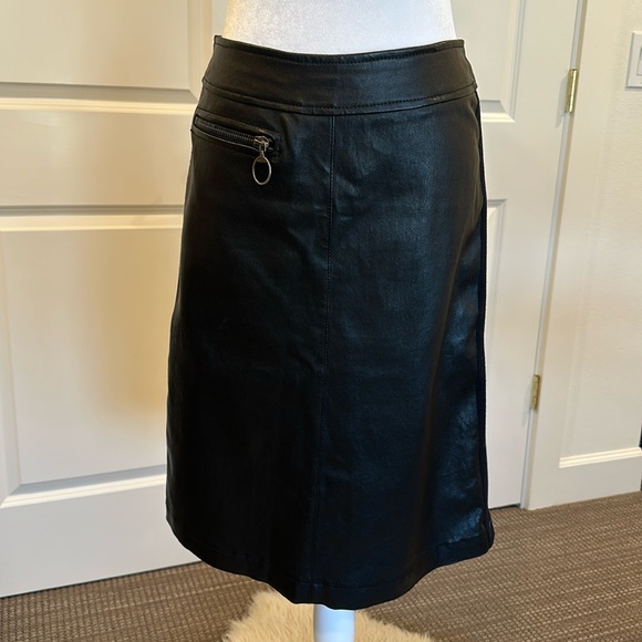 Prada Leather Skirt - Picture 1 of 13